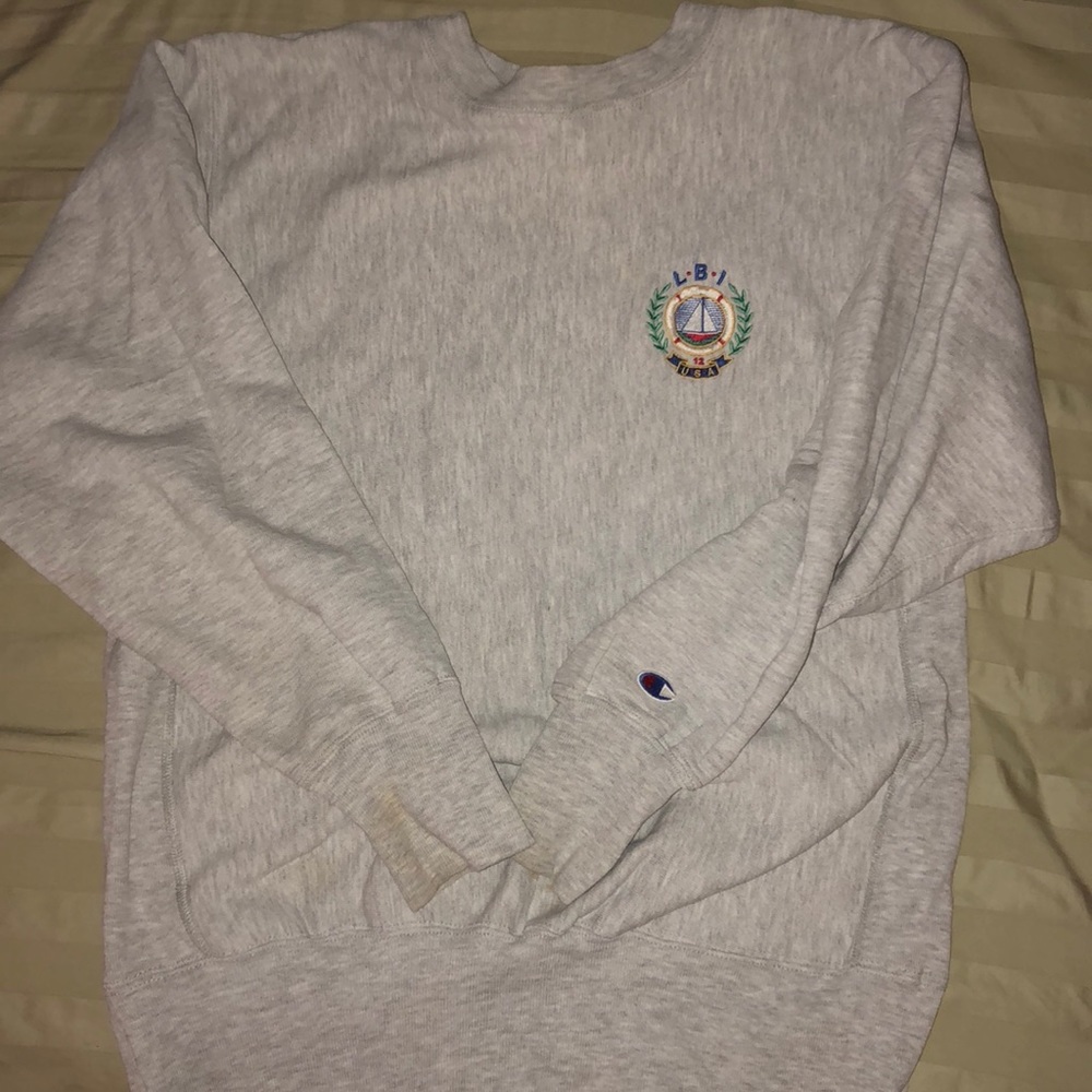 Vintage Champion Reverse Weave LBI sweater